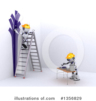 Royalty-Free (RF) Robot Clipart Illustration by KJ Pargeter - Stock Sample #1356829