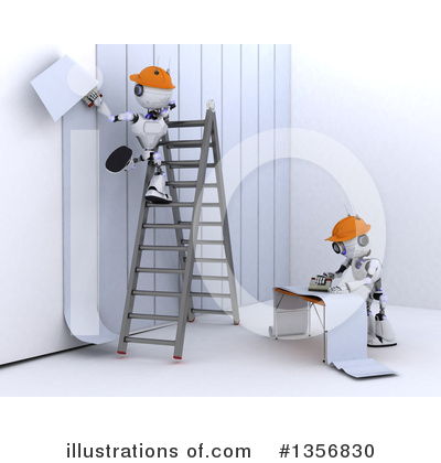 Installing Wallpaper Clipart #1356830 by KJ Pargeter