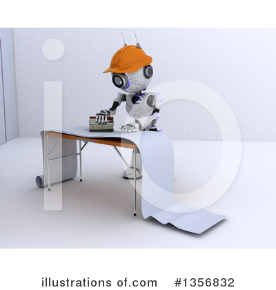 Royalty-Free (RF) Robot Clipart Illustration by KJ Pargeter - Stock Sample #1356832