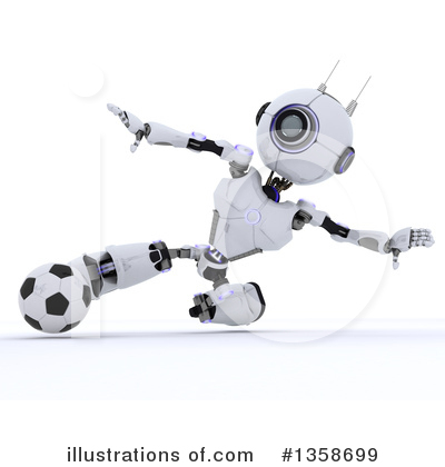 Royalty-Free (RF) Robot Clipart Illustration by KJ Pargeter - Stock Sample #1358699