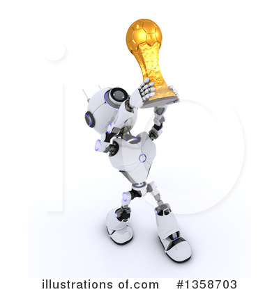 Royalty-Free (RF) Robot Clipart Illustration by KJ Pargeter - Stock Sample #1358703