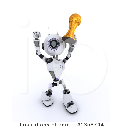 Royalty-Free (RF) Robot Clipart Illustration by KJ Pargeter - Stock Sample #1358704