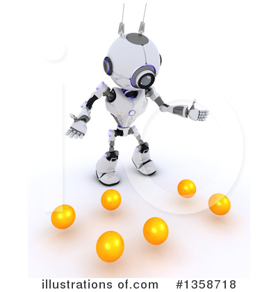 Royalty-Free (RF) Robot Clipart Illustration by KJ Pargeter - Stock Sample #1358718