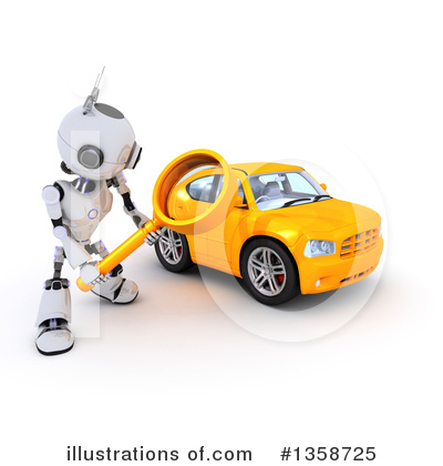 Royalty-Free (RF) Robot Clipart Illustration by KJ Pargeter - Stock Sample #1358725