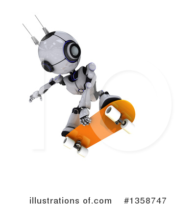 Royalty-Free (RF) Robot Clipart Illustration by KJ Pargeter - Stock Sample #1358747