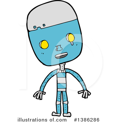 Royalty-Free (RF) Robot Clipart Illustration by lineartestpilot - Stock Sample #1386286