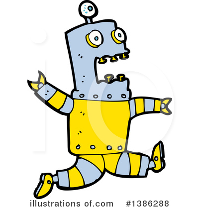 Royalty-Free (RF) Robot Clipart Illustration by lineartestpilot - Stock Sample #1386288