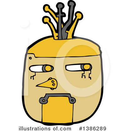 Royalty-Free (RF) Robot Clipart Illustration by lineartestpilot - Stock Sample #1386289