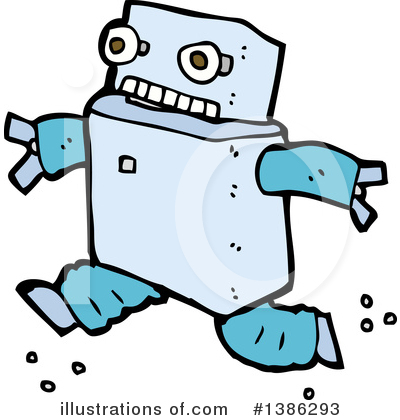 Royalty-Free (RF) Robot Clipart Illustration by lineartestpilot - Stock Sample #1386293