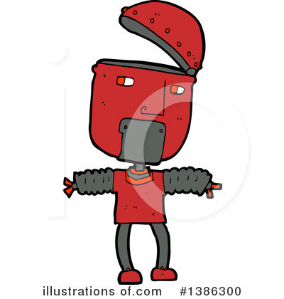 Royalty-Free (RF) Robot Clipart Illustration by lineartestpilot - Stock Sample #1386300
