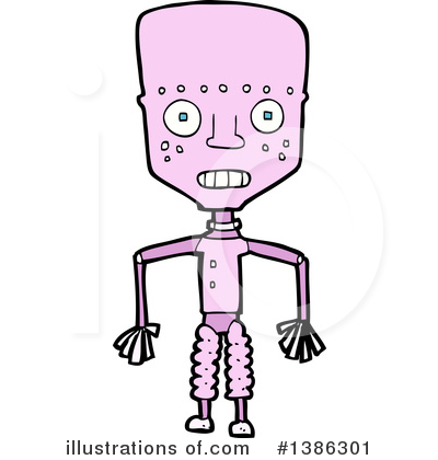 Royalty-Free (RF) Robot Clipart Illustration by lineartestpilot - Stock Sample #1386301