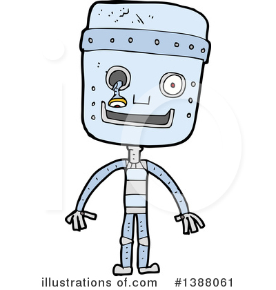 Royalty-Free (RF) Robot Clipart Illustration by lineartestpilot - Stock Sample #1388061