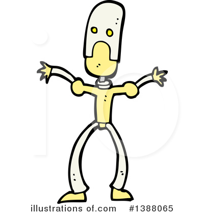 Royalty-Free (RF) Robot Clipart Illustration by lineartestpilot - Stock Sample #1388065