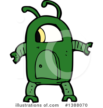 Royalty-Free (RF) Robot Clipart Illustration by lineartestpilot - Stock Sample #1388070