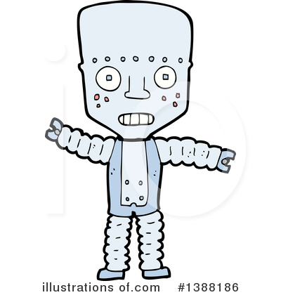 Royalty-Free (RF) Robot Clipart Illustration by lineartestpilot - Stock Sample #1388186