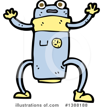 Royalty-Free (RF) Robot Clipart Illustration by lineartestpilot - Stock Sample #1388188