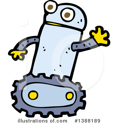 Royalty-Free (RF) Robot Clipart Illustration by lineartestpilot - Stock Sample #1388189