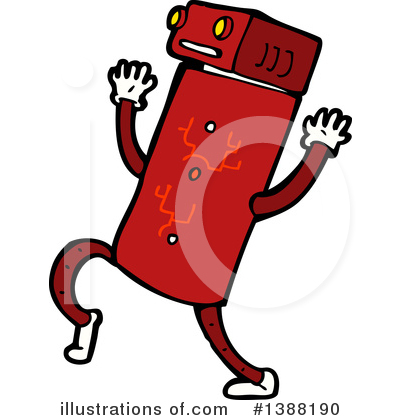 Royalty-Free (RF) Robot Clipart Illustration by lineartestpilot - Stock Sample #1388190