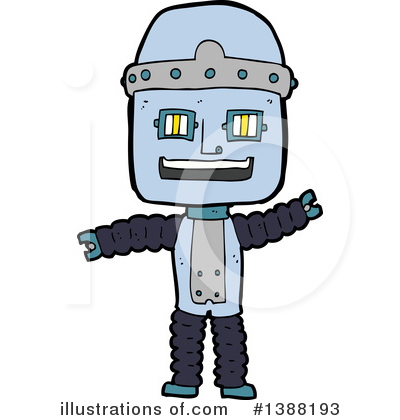 Royalty-Free (RF) Robot Clipart Illustration by lineartestpilot - Stock Sample #1388193