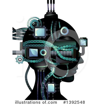 Royalty-Free (RF) Robot Clipart Illustration by BNP Design Studio - Stock Sample #1392548