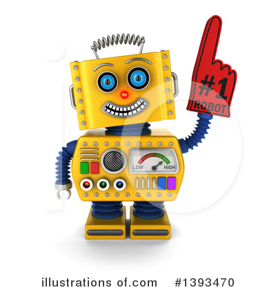 Royalty-Free (RF) Robot Clipart Illustration by stockillustrations - Stock Sample #1393470