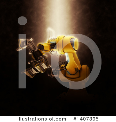 Royalty-Free (RF) Robot Clipart Illustration by KJ Pargeter - Stock Sample #1407395