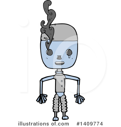 Royalty-Free (RF) Robot Clipart Illustration by lineartestpilot - Stock Sample #1409774