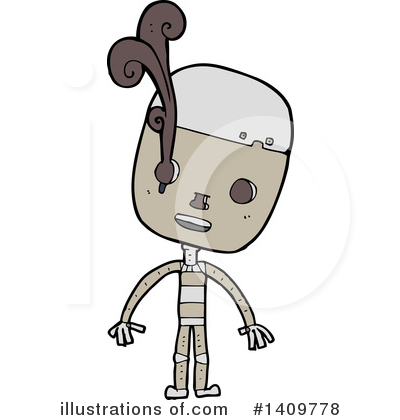 Royalty-Free (RF) Robot Clipart Illustration by lineartestpilot - Stock Sample #1409778