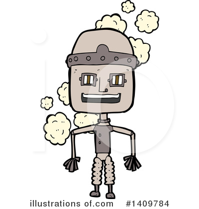 Royalty-Free (RF) Robot Clipart Illustration by lineartestpilot - Stock Sample #1409784