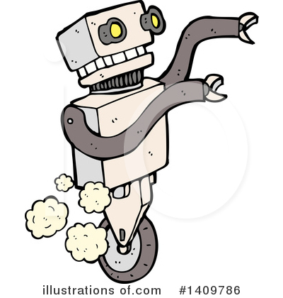 Royalty-Free (RF) Robot Clipart Illustration by lineartestpilot - Stock Sample #1409786