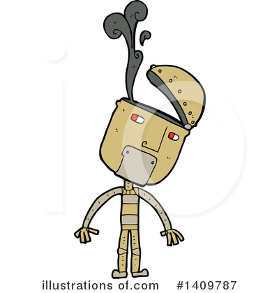 Royalty-Free (RF) Robot Clipart Illustration by lineartestpilot - Stock Sample #1409787