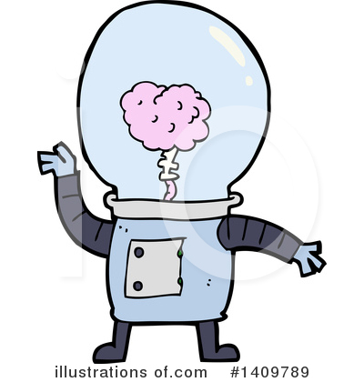Royalty-Free (RF) Robot Clipart Illustration by lineartestpilot - Stock Sample #1409789
