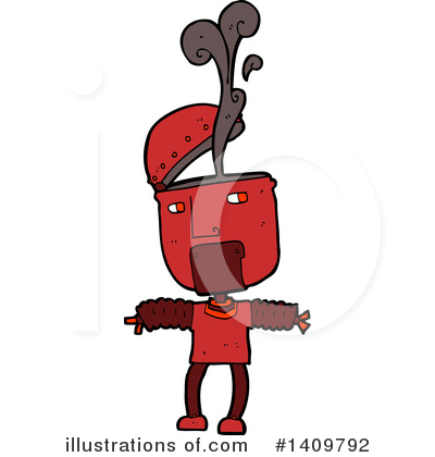Royalty-Free (RF) Robot Clipart Illustration by lineartestpilot - Stock Sample #1409792