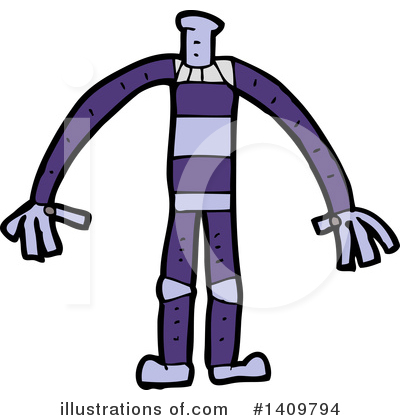 Royalty-Free (RF) Robot Clipart Illustration by lineartestpilot - Stock Sample #1409794