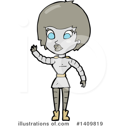 Royalty-Free (RF) Robot Clipart Illustration by lineartestpilot - Stock Sample #1409819