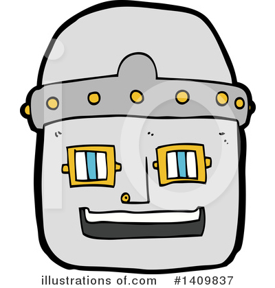 Royalty-Free (RF) Robot Clipart Illustration by lineartestpilot - Stock Sample #1409837