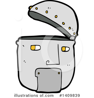 Royalty-Free (RF) Robot Clipart Illustration by lineartestpilot - Stock Sample #1409839