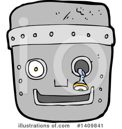 Robot Head Clipart #1409841 by lineartestpilot