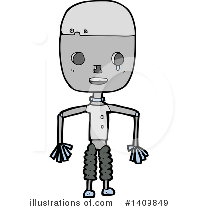 Royalty-Free (RF) Robot Clipart Illustration by lineartestpilot - Stock Sample #1409849