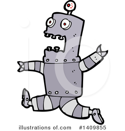 Royalty-Free (RF) Robot Clipart Illustration by lineartestpilot - Stock Sample #1409855