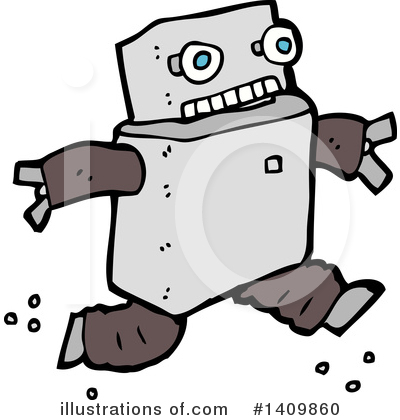Royalty-Free (RF) Robot Clipart Illustration by lineartestpilot - Stock Sample #1409860