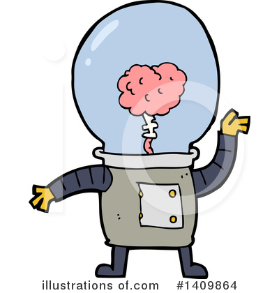 Royalty-Free (RF) Robot Clipart Illustration by lineartestpilot - Stock Sample #1409864