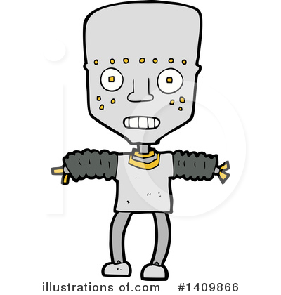 Royalty-Free (RF) Robot Clipart Illustration by lineartestpilot - Stock Sample #1409866