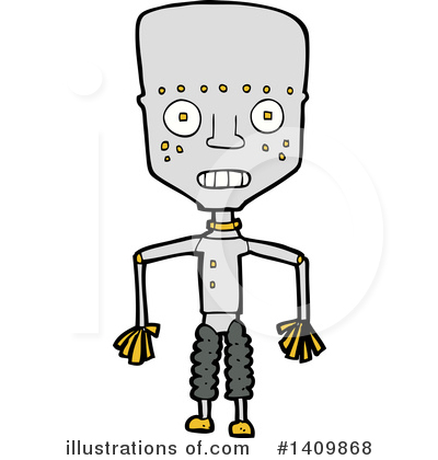 Royalty-Free (RF) Robot Clipart Illustration by lineartestpilot - Stock Sample #1409868