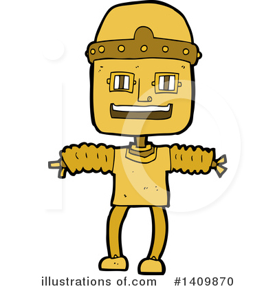 Royalty-Free (RF) Robot Clipart Illustration by lineartestpilot - Stock Sample #1409870