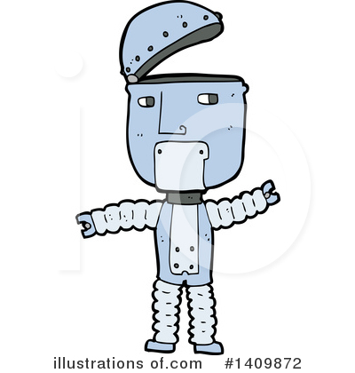 Royalty-Free (RF) Robot Clipart Illustration by lineartestpilot - Stock Sample #1409872
