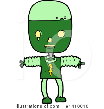 Royalty-Free (RF) Robot Clipart Illustration by lineartestpilot - Stock Sample #1410810