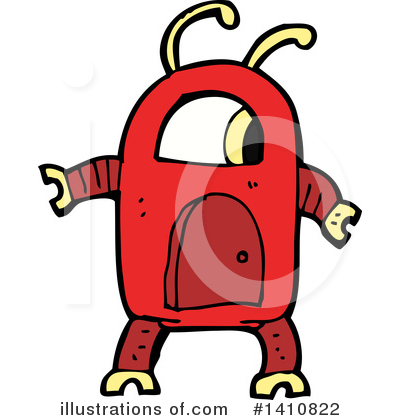 Royalty-Free (RF) Robot Clipart Illustration by lineartestpilot - Stock Sample #1410822