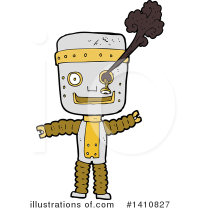 Royalty-Free (RF) Robot Clipart Illustration by lineartestpilot - Stock Sample #1410827