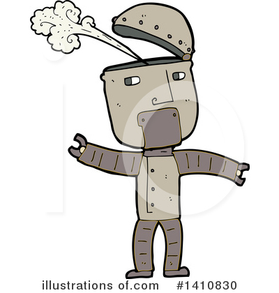 Royalty-Free (RF) Robot Clipart Illustration by lineartestpilot - Stock Sample #1410830